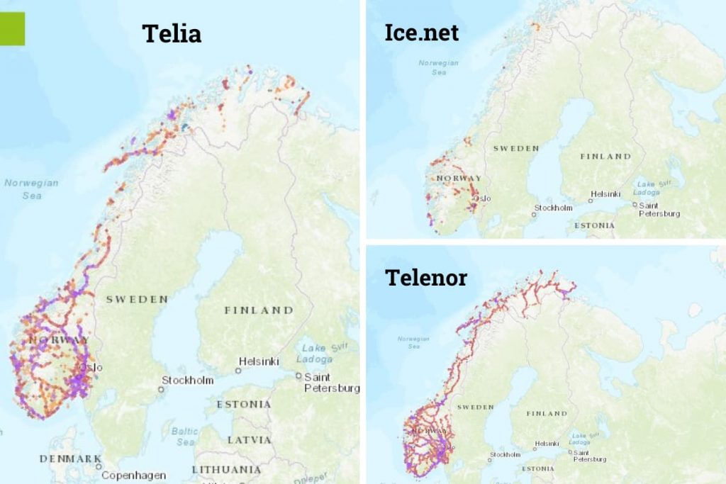 Norway Mobile Internet Coverage